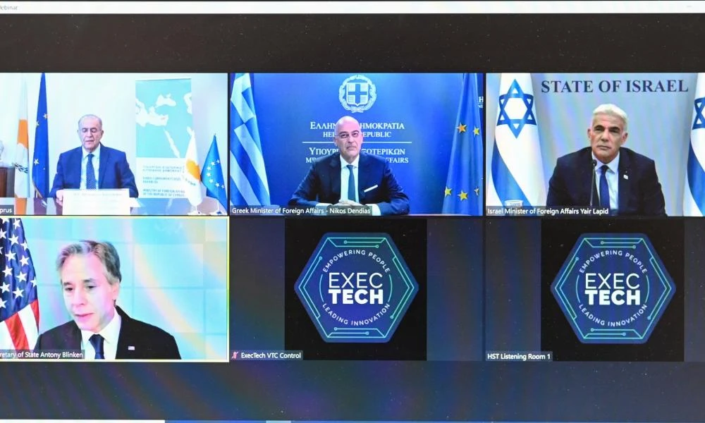 Δένδιας: Τηλεδιάσκεψη με ΥΠΕΞ Κύπρου, Ισραήλ και ΗΠΑ